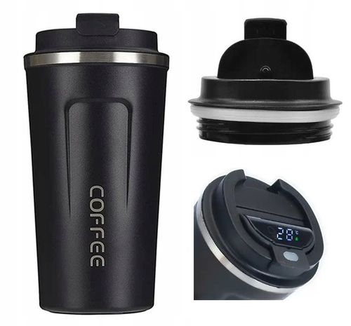 KUBEK TERMICZNY TERMOS 510 ML WYŚWIETLACZ EKRAN LCD NA KAWĘ HERBATĘ SMART na Arena.pl