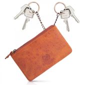 pomarańczowe skórzane etui na klucze vintage paolo peruzzi t-51-or