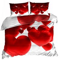 Pościel 3D bawełna satyna 160x200cm SERCA