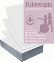 Ulotki A5 reklamowe firmowe 5000szt różne wzory FIZJOTERAPIA