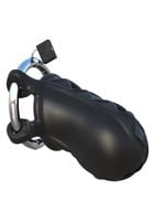 extreme silicone cock blocker black
