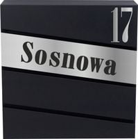 SKRZYNKA NA LISTY POCZTOWA DUŻA TWÓJ NUMER DOMU ADRES PERSONALIZACJA