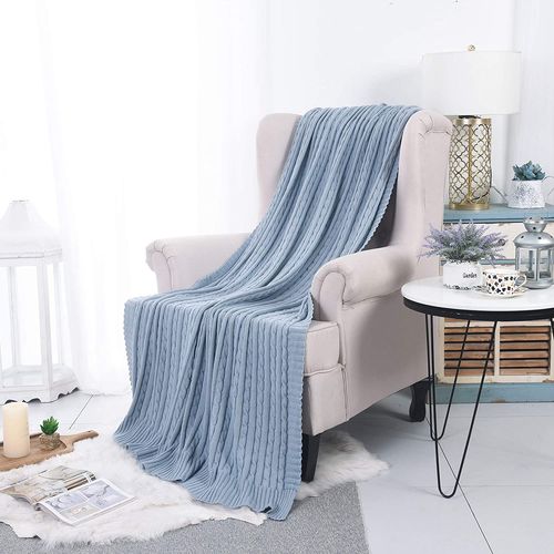 Koc WARKOCZ CZYSTA BAWEŁNA 160cm STYL SKANDYNAWSKI na Arena.pl