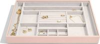 Szkatułka na biżuterię Stackers 16 komorowa supersize jasnoróżowa