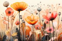 Plakat 86,4x56,8cm Taneczne Maki