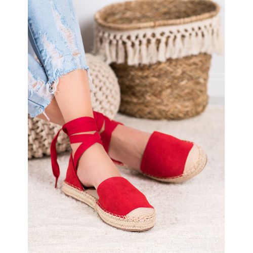 Wiązane Czerwone Espadryle r.36 na Arena.pl