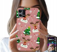 ETUI DO OPPO RENO7 4G - ŚWIĄTECZNE RENIFERY CHOINKI LASKA WZORY