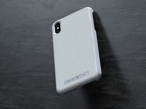 Materiałowe etui do iPhone Xs Max (Light Grey) na Arena.pl