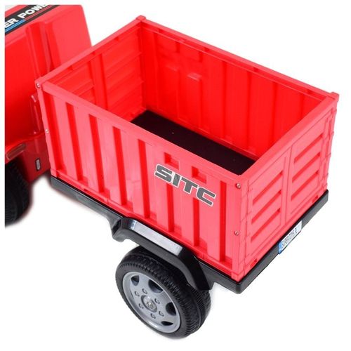 JEŹDZIK, CIĘŻARÓWKA NA AKUMULATOR Z PRZYCZEPĄ I DŹWIĘKAMI/GTS-6688-E na Arena.pl