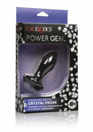 calexotics power gem vibrating petite crystal probe silikonowa sonda led na Arena.pl