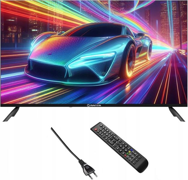 Smart TV Telewizor 40 cali Android HD LED dekoder DVBT2 WIFI LAN USB Manta zdjęcie 3
