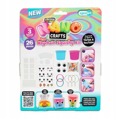 Taśma Nano Craft Breloczki Zestaw Do Tworzenia KEYCHAIN SQUISHY KIT 26 el. na Arena.pl