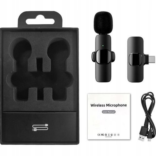 Bezprzewodowy mikrofon krawatowy Apexel do iPhone na Arena.pl