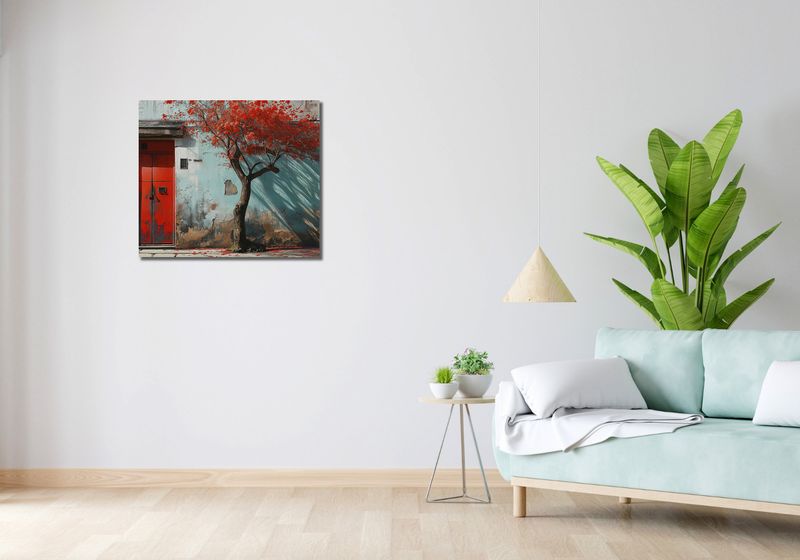 Obraz 70x60cm Widok Na Dawne zdjęcie 2