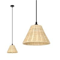 Lampa wisząca RONDA boho RATTANOWA 1xE27 lampa sufitowa pleciona