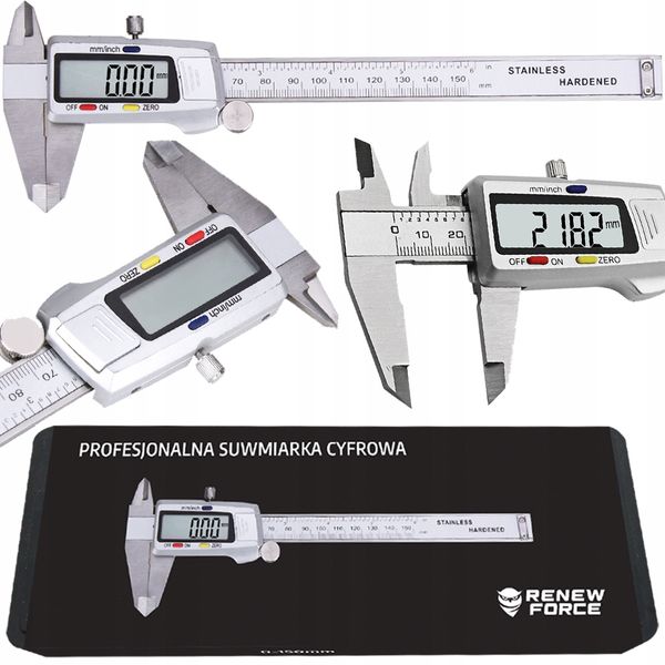 Suwmiarka elektroniczna Renew Force 150 mm zdjęcie 1