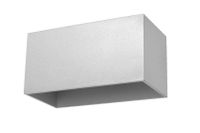 Kinkiet LAMPA ścienna SL.0526 metalowa OPRAWA prostokątna kostka szara