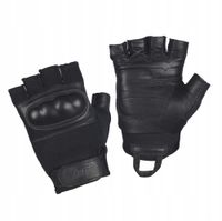 2X RĘKAWICE TAKTYCZNE BEZ PALCÓW ASSAULT TACTICAL MK.4 SKÓRZANE M-TAC CZARN
