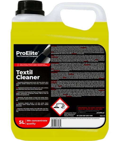 Płyn do prania tapicerki ProELite Textil Cleaner 5 l zdjęcie 1