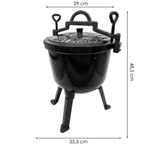 Kociołek żeliwny EMALIOWANY Meyerhoff MARMUREK 10l zdjęcie 15