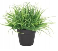 TRAWA W DONICZCE SZTUCZNA ROŚLINA KWIATY 17 CM