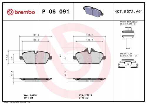 KLOCKI HAM PRZOD BMW I3 13- BREMBO na Arena.pl