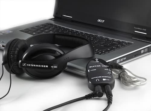 INTERFEJS GITARY na USB pod PC JACK 6,3mm GUITAR zdjęcie 1