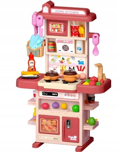 Kuchnia dla dzieci lodówka kran z wodą para różowa 64AR na Arena.pl