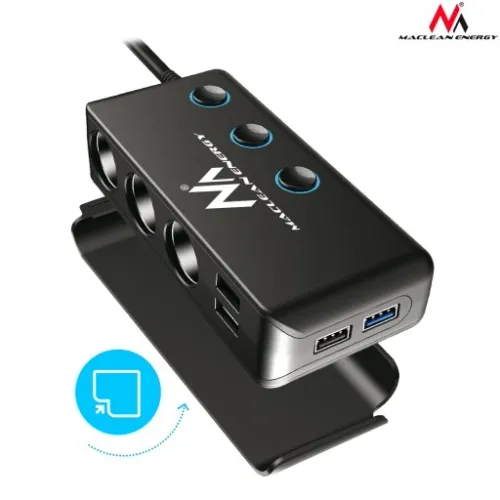 ROZDZIELACZ GNIAZDA ZAPALNICZKI 12-24V 4xUSB PD QC na Arena.pl