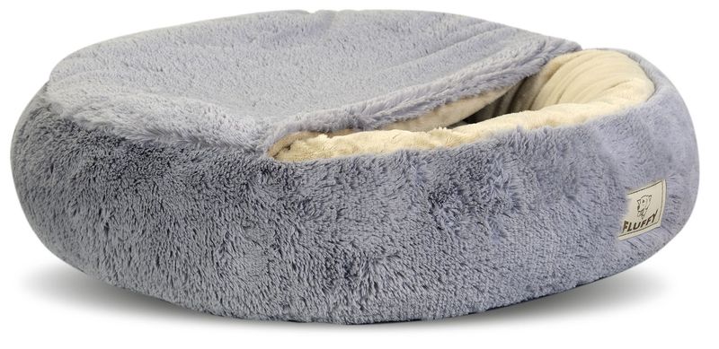 Legowisko dla psa FLUFFY 70 cm jasnoszare zdjęcie 4