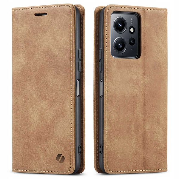 Spacecase Wallet Redmi Note 12 4G Light Brown zdjęcie 5