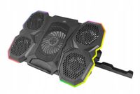 PODSTAWKA PODKŁADKA CHŁODZĄCA POD LAPTOPA PODŚWIETLENIE LED RGB GAMINGOWA