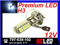 żarówka LED H3 13 Premium LED SMD 12v biała zimna Dzienne DRL