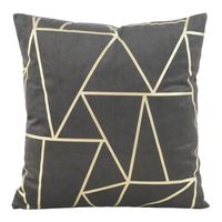 Poszewka welwetowa z nadrukiem BLINK29 45X45 stalowa