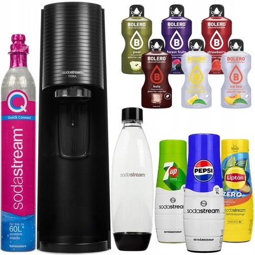 SATURATOR DO WODY SODASTREAM TERRA + SYROPY PEPSI LIPTON 7UP + SASZETKI na Arena.pl
