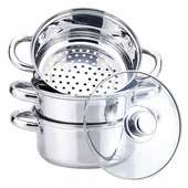Garnek do gotowania na parze garnki 18cm 2.0L parowar MAESTRO MR-2900-18