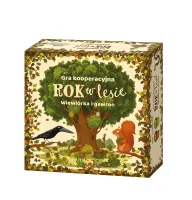 Prosta gra kooperacyjna rodzinna dla dzieci Rok w lesie Wiewiórka i gawron