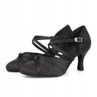 BUTY TANECZNE DO STANDARDU CZARNE BLACK 7,5cm
