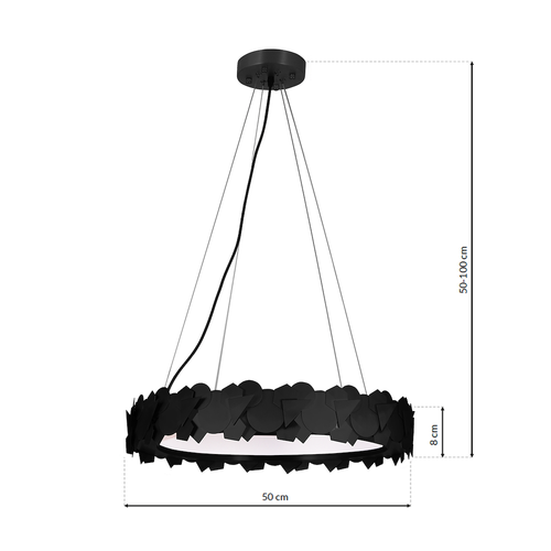 LAMPA WISZĄCA SOHO BLACK 24W LED na Arena.pl