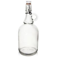 Butelka Szklana z Korkiem Klipsem na Wino Nalewkę Likier Syrop Sok 1L