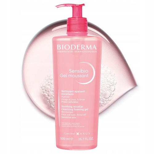 Bioderma Sensibio Gel Moussant Łagodzący Żel Micelarny Do Twarzy 500ml na Arena.pl