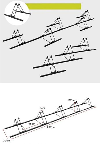 Stojak rowerowy na 3/5 rowerów GORIX GX-319S-5 regulowany stojak podłogowy na Arena.pl