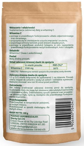 WITAMINA C Z KAPUSTY 100g zdjęcie 2