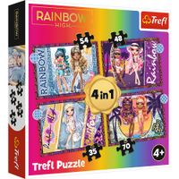 PUZZLE 4W1 RAINBOW HIGH MODNE LALECZKI 34614