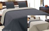 Narzuta dekoracyjna VIGO II 220x240 szara srebrna geometryczne fale