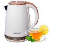 CZAJNIK ELEKTRYCZNY MARADO CICHY 2,2L SUPER MOCNY 1500W MA-0201 BIAŁY