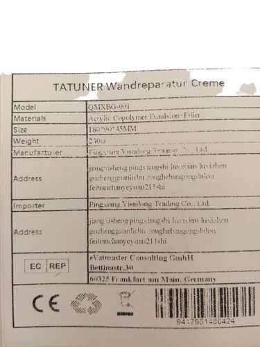 Środek Do Naprawy Ścian Pasta Tatuner 2 Szt na Arena.pl