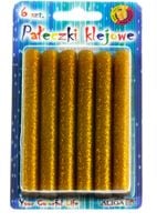 klej do pistoletu  złoty 6szt. 11mm  |   jb11-zł