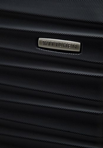 Walizka średnia z ABS WITTCHEN 56-3A-312-11 twarda wytrzymała lekka czarna na Arena.pl