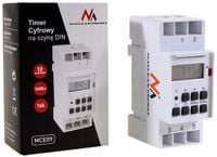 TIMER PROGRAMATOR CZASOWY NA SZYNĘ DIN TYGODNIOWY